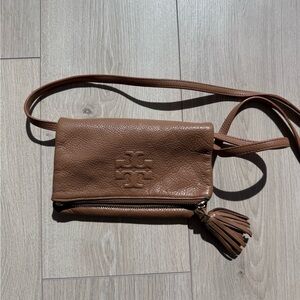 Tory Burch Tan Leather Crossbody Bag